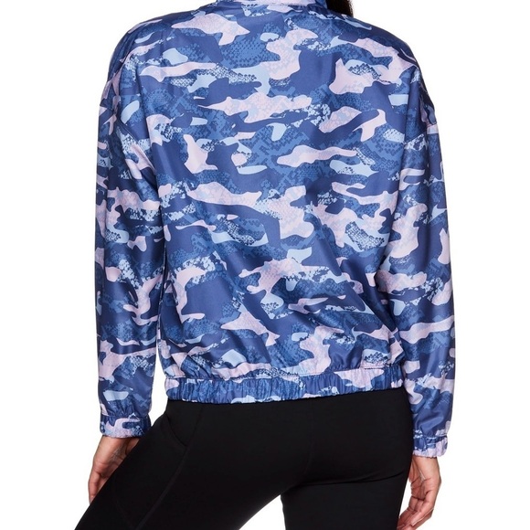 Reebok Women's Essential camo printed quarter zip windbreaker in a size XXL NWT - Picture 4 of 16
